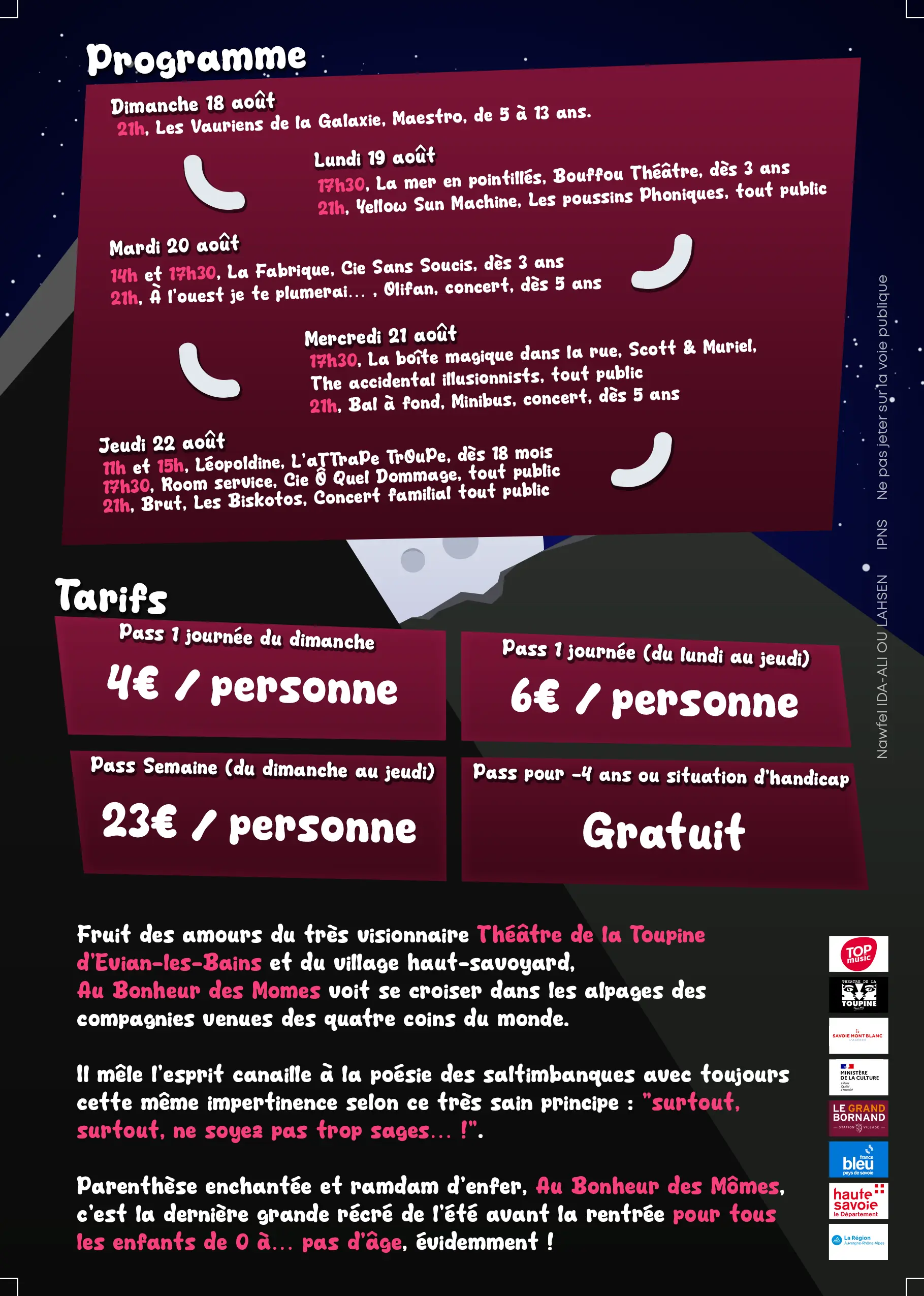 Image du projet Flyer du Festival 'Au Bonheur des Mômes'