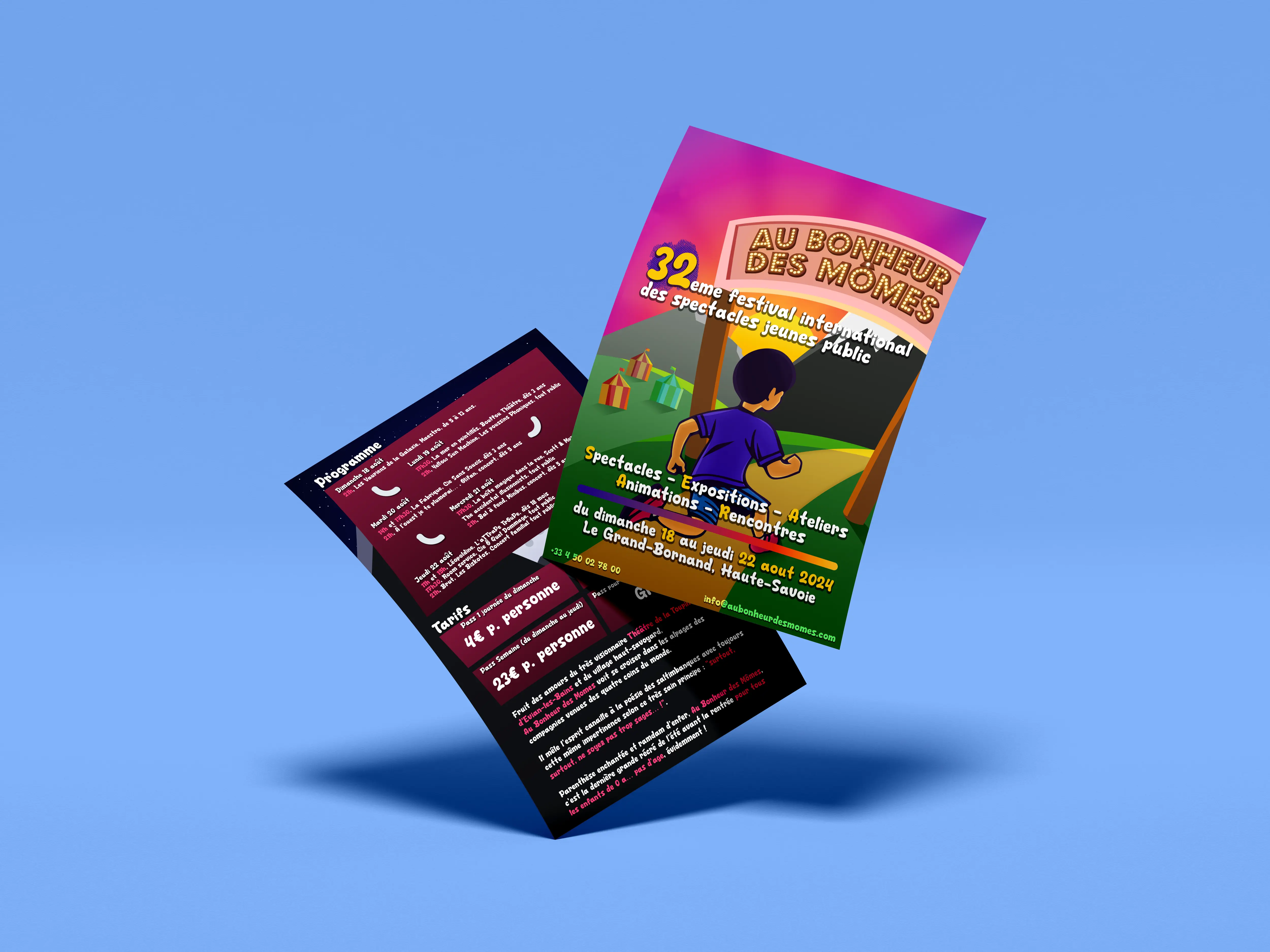 Flyer du Festival 'Au Bonheur des Mômes'