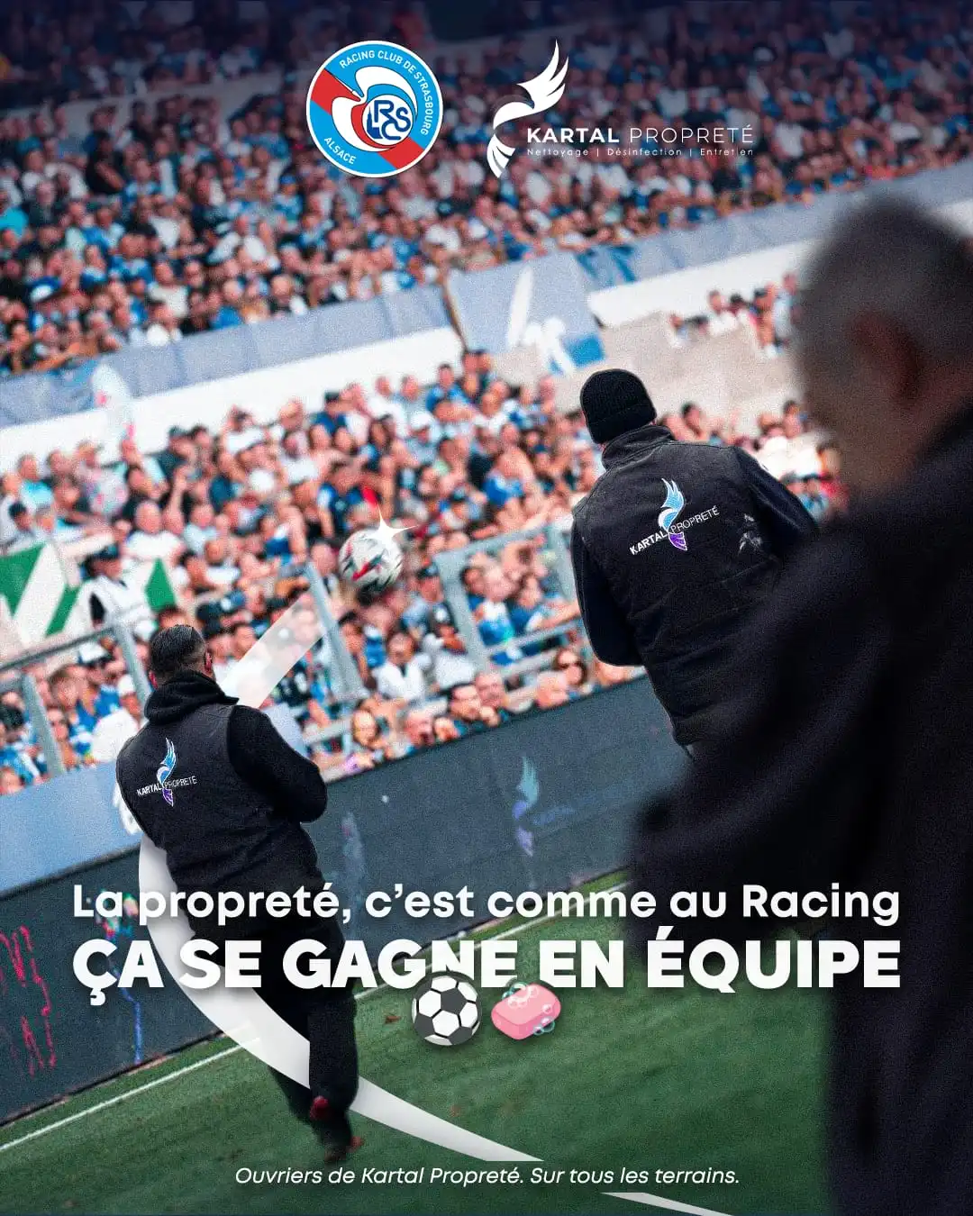 Affiche Racing x Kartal Propreté